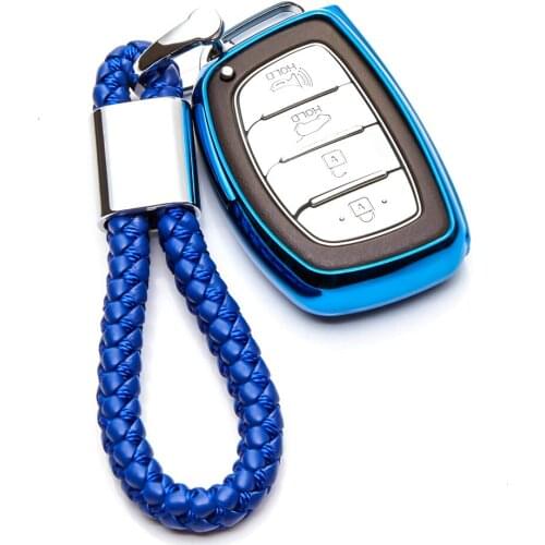 Car Key Case Cover For Hyundai Solaris I30 IX35 Tucson Accent Getz Elantra Soft TPU Protection Key Shell Car Styling Cover Case