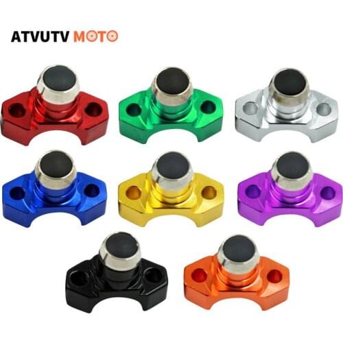 CNC Aluminum Motorcycle Switch Self-Reset Button Handlebar Mount Horn Ignition Lights Handlebar 22mm