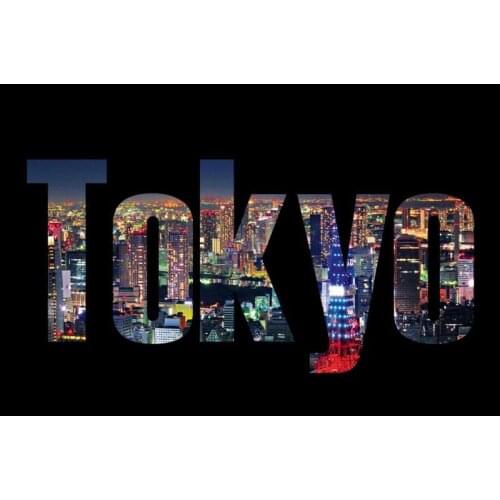 Home Decor Tokyo cityscape Canvas Fabric Cloth Poster Custom Canvas Printing With your own image