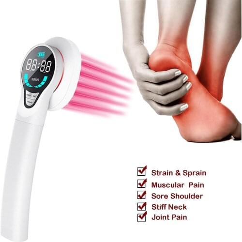 Physiotherapy 4*808nm Cold Laser Therapy Pain Relief Device for Sports Injury/Knee Joint Arthritis/Back Treatment LLLT
