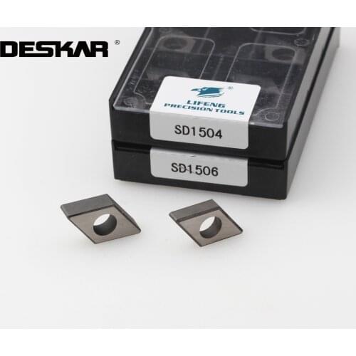 10PCS SD1506 SD1504 MC1904 MS1904 Carbide CNC Knife Pad Shim Lathe Accessories For Turning Tool