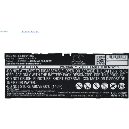 Cameron Sino 4300mAh Battery 9MGCD, XMFY3 for DELL T06G, Venue 11 Pro 5130