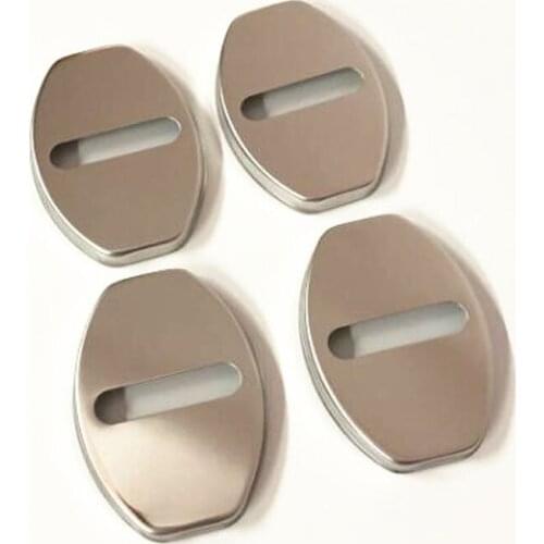 Alijunda 4pcs stainless steel R lock cover for Volkswagen vw golf 7 passat B5 B6 B7 Golf MK4 MK6 MK7 CC
