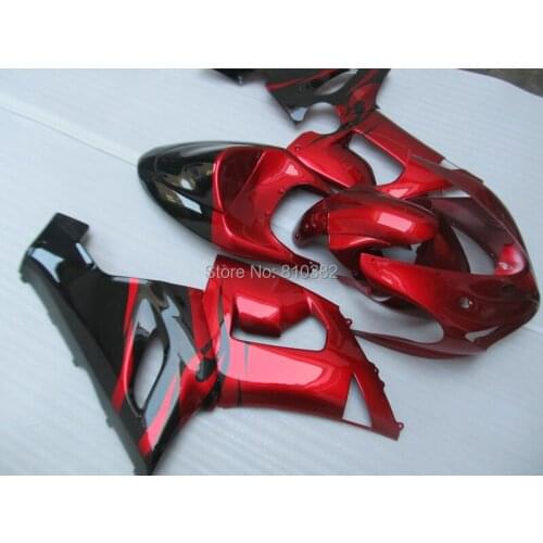 Motorcycle Fairing kit for KAWASAKI Ninja ZX6R 05 06 ZX6R 636 2005 2006 Hot red gloss black Fairings set +7 gifts SX60