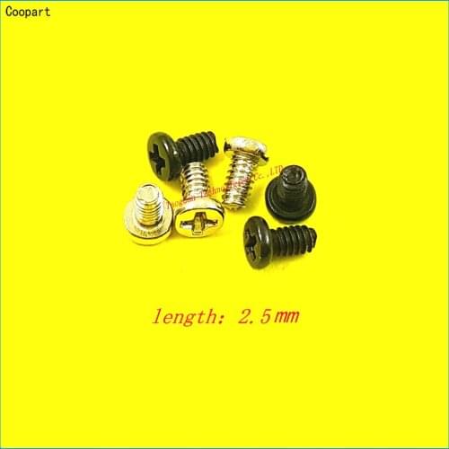 Coopart 2.5mm Silver / Black New Housing Cross Screw for Samsung Galaxy S4 S5 S6 S7 S3 S2 note 4 3 2 I9500 I9300 N7100
