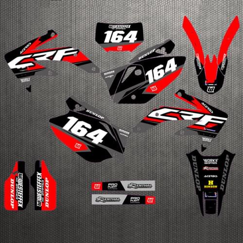 Full set of 3M Team Stickers Graphics Decals For HONDA CRF450X CRF 450X 2008 2009 2010 2011 2012 2013 2014 2015 2016 2017 2018