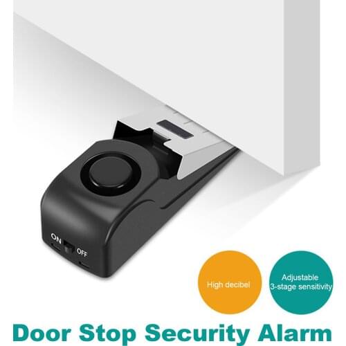 Anti-collision Door Stop Security Alarm Portable Door Lock for Traveling Home Apartment Doorstop Safety Tools Door Floor Stopper