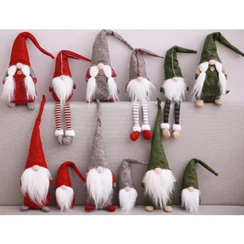 Christmas Faceless Doll Merry Christmas Decorations For Home Shop window Standing Posture Xmas Navidad Natal New Year Kids Gift