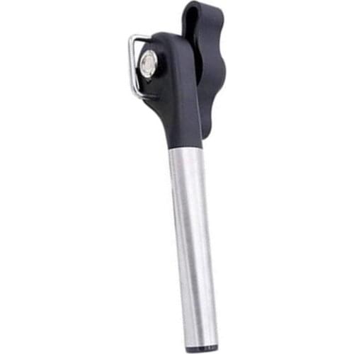 One-Click Manual Can Opener, Safety Smooth Edge Stainless Steel Rust Proof, For Kitchen Camping, Easy To Use
