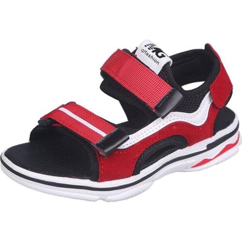 Skoex Boys Sandals Summer Sneakers Children Shoes Outdoor Summer Casual Adjustable Strap Fisherman Beach Sandals Soft Flat Shoes