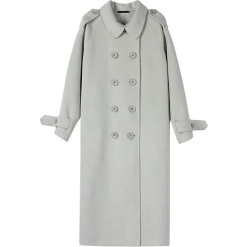 Woolen Coat Mid-Length Woolen Coat 2020 Autumn and Winter New High-End Temperament Womens Coats for Women