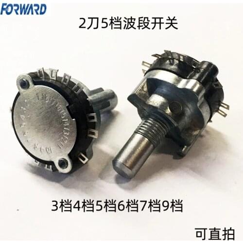 CNC Machine Center Electronic Hand Wheels Band Rotary Switch 1 2 3 4 Pole 3 4 5 6 7 9 Position