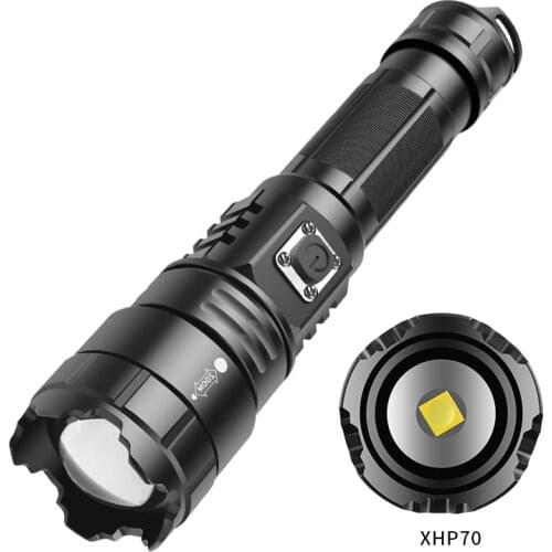 900000Lumens Flashlight Super Bright LED Tactical Flashlights Rechargeable 5 Modes Zoomable Waterproof Flash Light for Camping