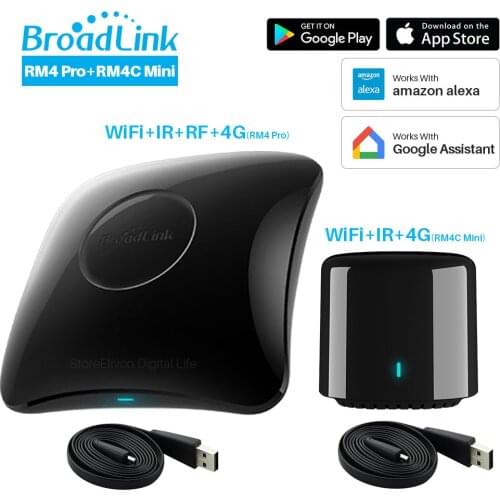 Broadlink RM4 Pro RM4C Mini 2020 Universal Intelligent Remote Controller Smart Home Automation Compatible Alexa Google Home