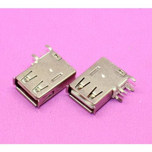YuXi 100% New USB 2.0 jack USB connector female 4P Side DIP Long Body
