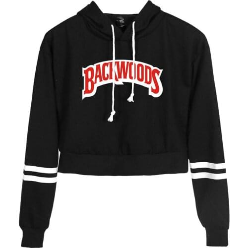 New Backwoods Cigar Fashion Flow 2D Printing Womens High Waist Hooded Sweatshirt Cool Design High Quality Top