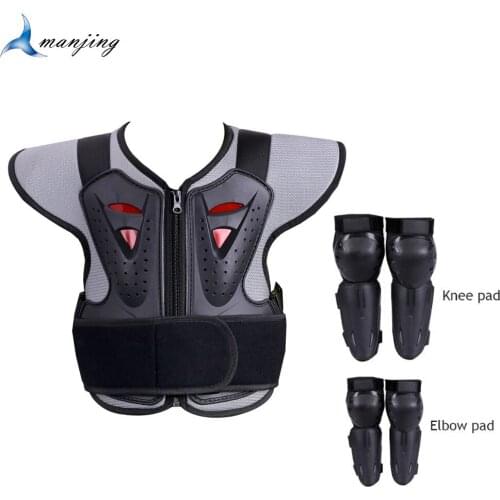 Children Motorcycle Motocross Full body Back Spine Protect Vest Armor Suits Jacket Kids Downhill Scooter Back Armor Boys Girls
