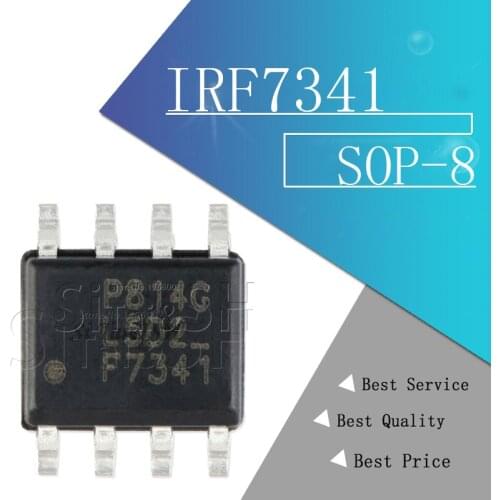 10PCS IRF7341 SOP-8 IRF7341TRPBF SOP IRF7341TR SOP8 F7341 Dual N-channel FET New Original