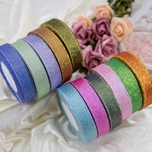 25Yards 20mm Multicolor Silk Satin Glitter Onions Ribbons ON Wedding Cake Gift Decor Craft DIY Accessories ribbons for crafts