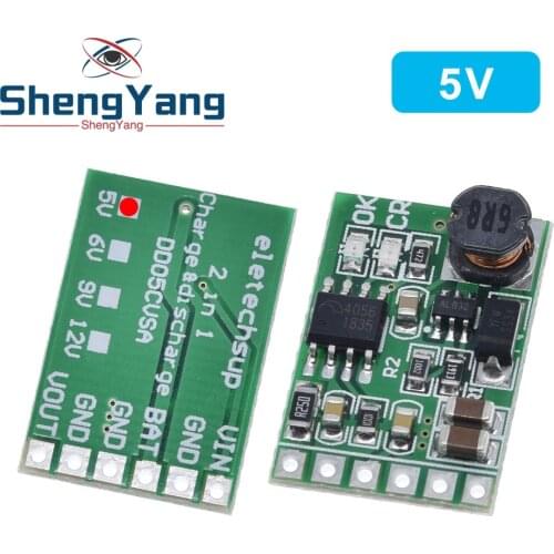 3.7V 4.2V Charger & 5V 6V 9V 12V Discharger Board DC DC Converter Boost Module for diy UPS mobile power 18650 lithium battery
