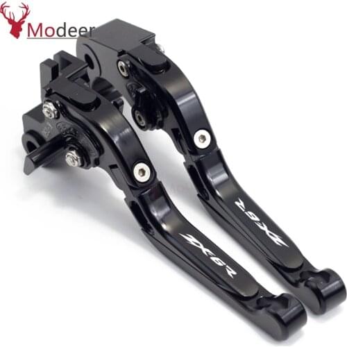 Motorcycle Accessories Adjustable CNC Brakes Clutch Levers Handle For Kawasaki ZX636R ZX6RR ZX 636 6RR 2005 2006