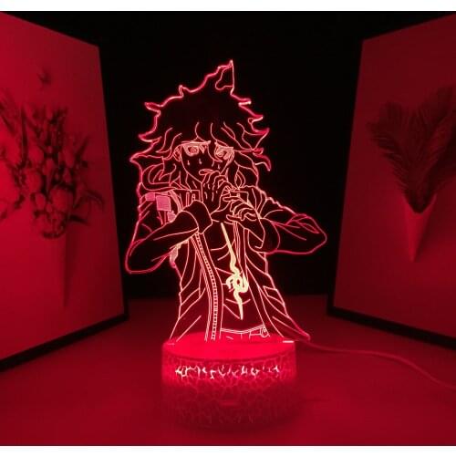 Anime Lamp Danganronpa V3 Nagito Komaeda LED Night Light for Bedroom Decor Kids Gift Danganronpa V3 Acrylic Lamp Dropshipping