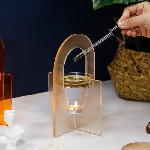 Aromatherapy Bracket Holder Epoxy Resin Mold Candlestick Silicone Mould DIY Crafts Home Decorations Casting Tools U90F