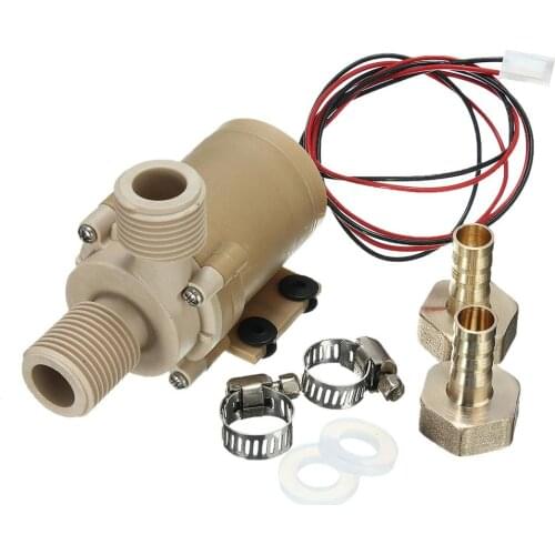 6W Brushless DC 12V Water Pump Ceramic Pump Core Mute High Temperature Resistant Solar Water Hot Water Circulation Pump