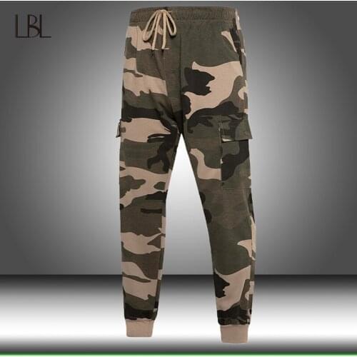 Men Streetwear Casual Camouflage Jogger Pants Tactical Military Trousers Mens Outdoor Combat Cargo Army Pants for Droppshipping