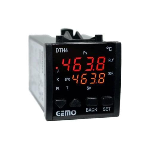 DTH4-230VAC; Gemo Low Cost Auto-tune PID Digital Temperature Controller Control output may be relay or SSR or Relay+SSR at the s