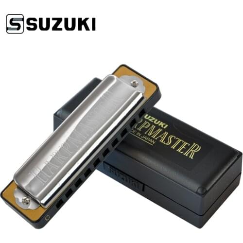 Suzuki MR-200-C Harpmaster Standard 10-Hole Diatonic Harmonica / Blues Harp, Key of C