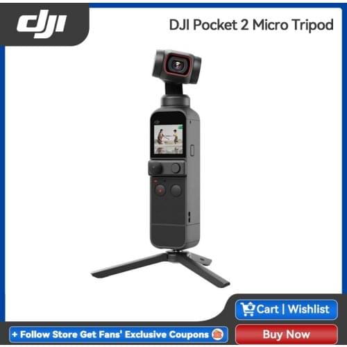 DJI Pocket 2 Micro Tripod Osmo Pocket 2 Accessories Allows Pocket 2 to Stand Stably on Flat Surfaces for Convenient Shooting