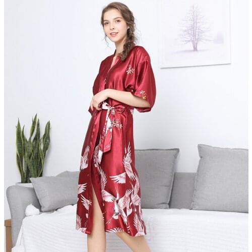 Elovegirl Women's Satin Robes