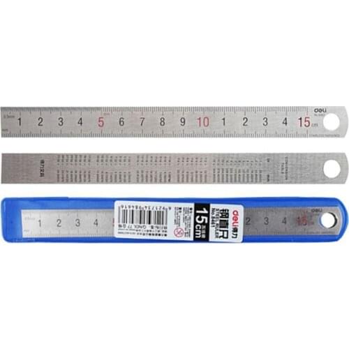 15cm Stainless Steel Measuring Ruler Students Stationery Art Drawing Straight Ruler Designer Engineer Clear Scale Painting Ruler