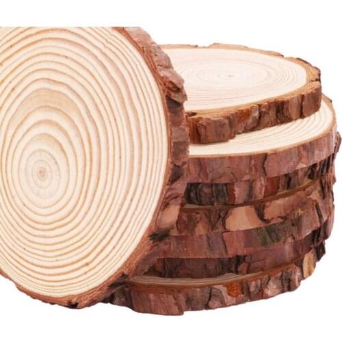 LUDA 10Pcs/Lot Pine Wooden Chips Cut Pieces Wood Log Sheet Rustic Wedding Decor Party Centerpieces Vintage Country Style