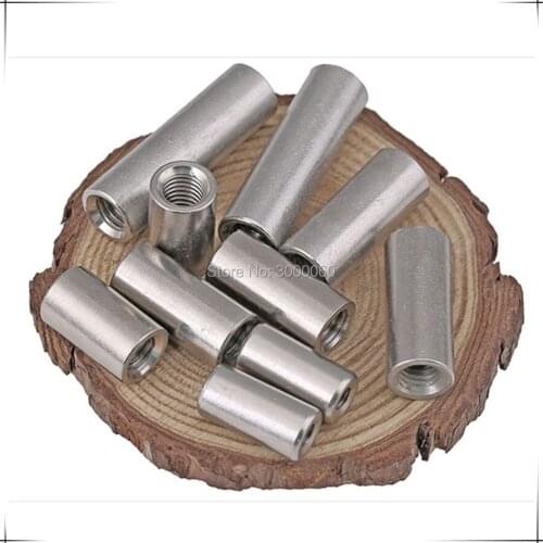 M14 M16 Stainless Steel 304 Inner Thread Round Rod Coupling Nut 10pcs/lot