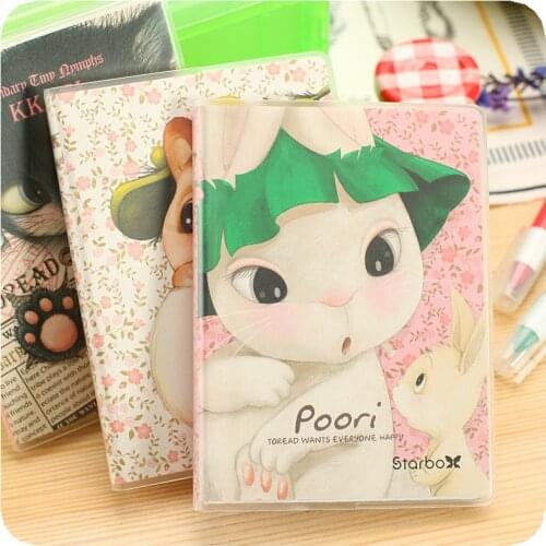 Cute korean stationery POORI cat schedule agenda 2016 2017 year plan notebook weekly monthly planner libreta y cuadernos caderno