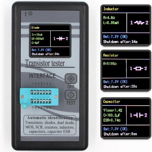 M328 Multi-Purpose transistor tester Components Tester Diode Triode Capacitance Inductance Multimeters