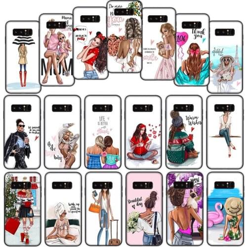 Ladys journey Soft Cover Case for Samsung Galaxy Note 8 9 A01 A60 M10 M20 M30 M40 M30S S8 S9 Plus