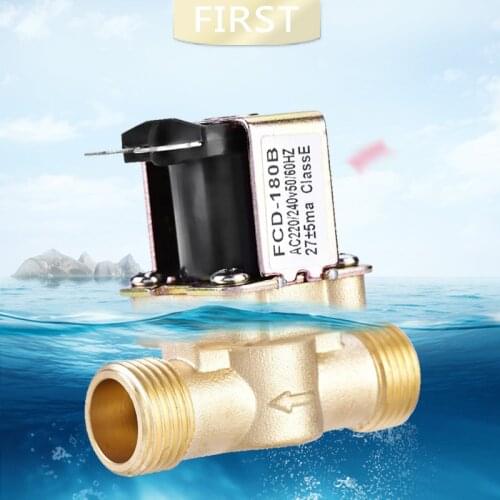 Normally closed brass solenoid magnetic valve for Hot water control 24V 3/4 inch 1/2 inch electric valve for solar water heater