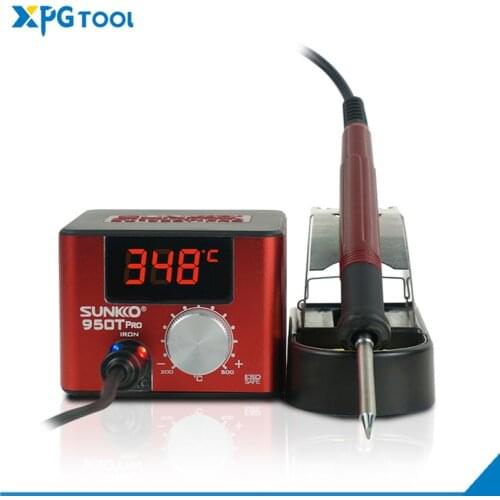 Sunkko 950T adjustable constant temperature digital soldering station white light T12 electric iron anti-static solder