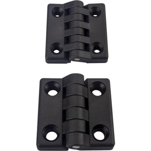 10PCS Black Nylon Plastic Butt Hinge Drawer Jewellery Case Hinges for Wooden Box Cabinet Furniture Hardware