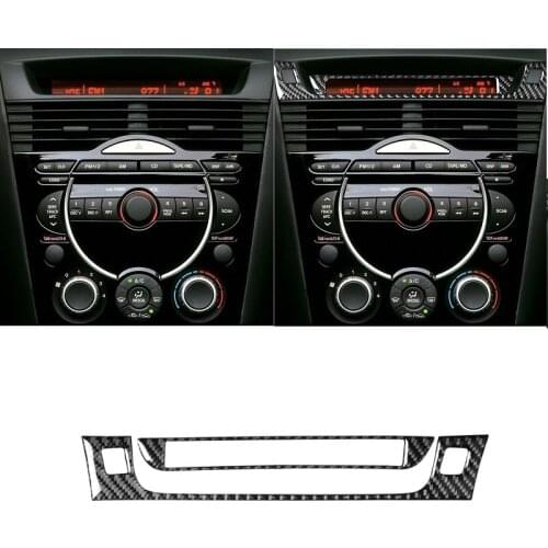 Fit For Mazda RX-8 RX8 2004-2008 Carbon Fiber Car Accessories Dashboard Message Display Panel Frame Modified Interior Sticker