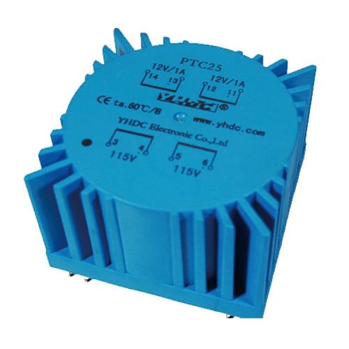 Free shipping PTC25 high-level sound 25VA 115VX2 15V*2 Encapsulated Transformer toroidal transformer