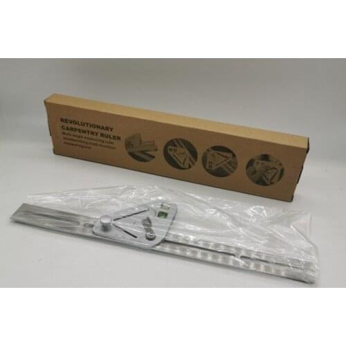 Revolutionary Carpentry Ruler Multi-Angle Woodworking Multi-Function Measuring Tool Triangle Ruler With Horizontal Liquid Bubble