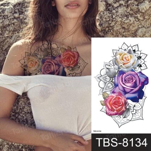 Peace Gigeon DreamCatcher Henna Mandala Flower Bird Totem Temporary Tattoo Sticker Feather Waterproof Tattoo Body Art Fake Tatoo