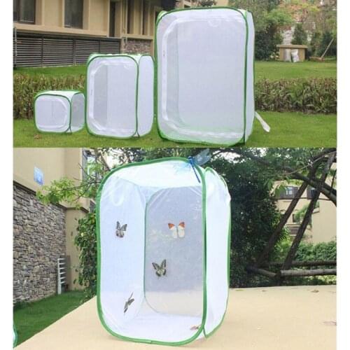 Foldable Insect Habitat Cage Seedling Plant Light Transmission Net Tent Greenhouse TB Sale