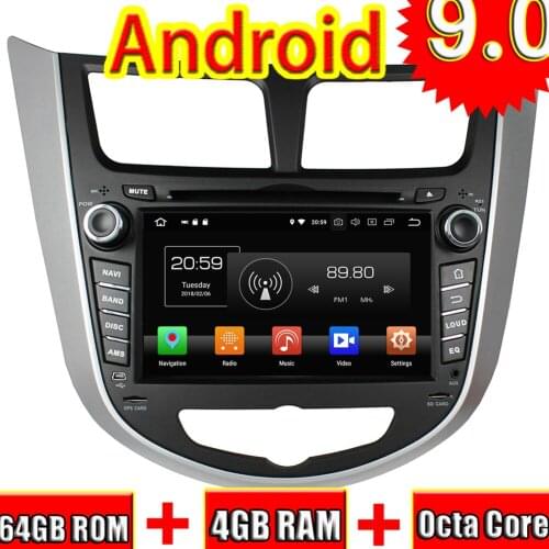 TOPNAVI Octa Core Android 9.0 Car GPS Navigation For Hyundai Verna Accent Solaris 2011-2012 Car DVD Multimedia Auto Radio Stereo