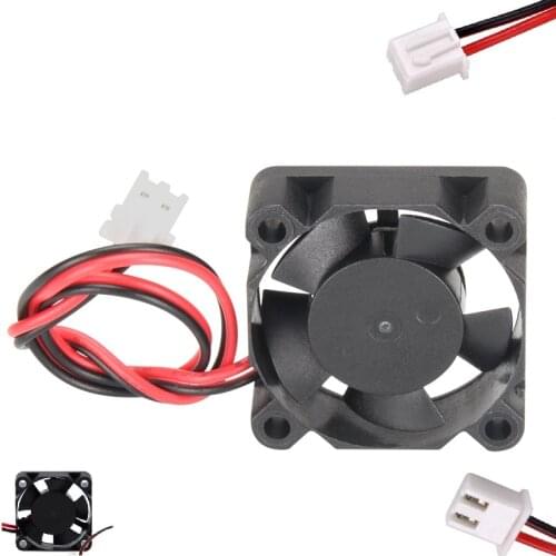 MEGA 3D Printers 3010 Fan 12V 24V DC Cooler Brushless 2 Pin XH2.54 Wire Radiator 30*30*10 30mm Black For J-head Hotend Heatsink