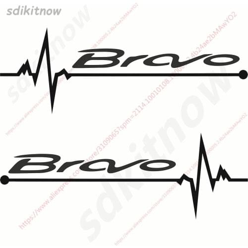 1pair Heart BEATS REARVIEW MIRROR Car Sports Decal Sticker Styling Windows Door Decoration For Fiat BRAVO accessories